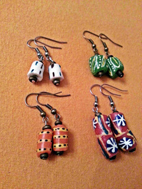 African earrings